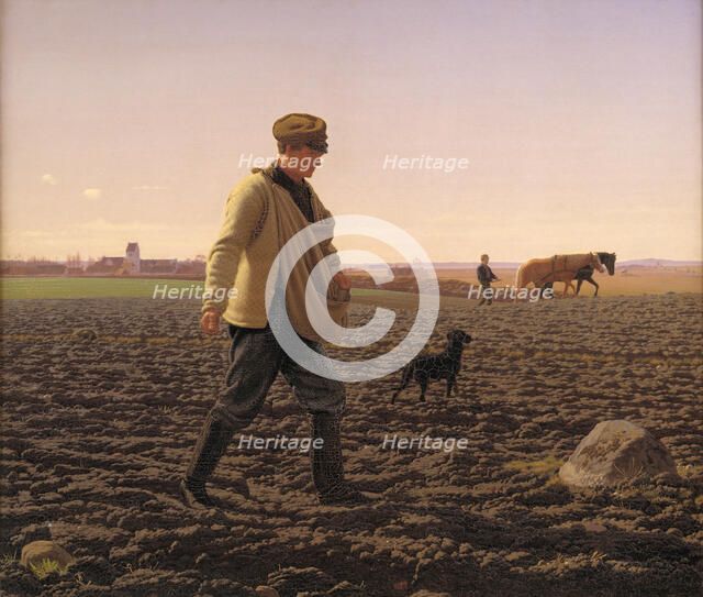 The sower, 1859. Creator: Vermehren, Frederik (1823-1910).