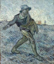 The sower (after Millet), 1890. Creator: Gogh, Vincent, van (1853-1890)