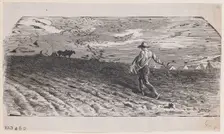 The Sower, ca. 1852. Creator: Jacques-Adrien Lavieille