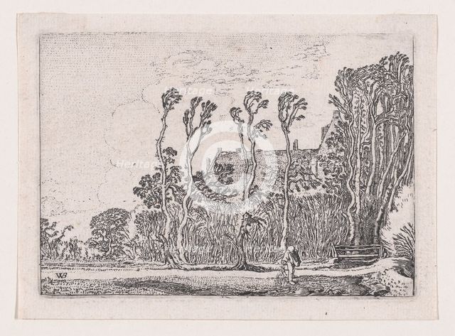 The Sower, from Verscheyden Landtschapjes (Various Little Landscapes), Plate 5, ca. 1616. Creator: Willem Pietersz. Buytewech.