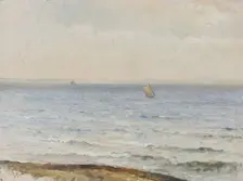 The Sound. Motif from Ven, 1892. Creator: Gustaf Rydberg