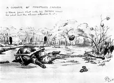 The Soudan Advance: a corner of Mahmud's Zareba, 1898. Creator: Unknown