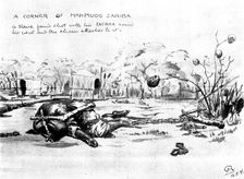 The Soudan Advance: a corner of Mahmud's Zareba, 1898. Creator: Unknown