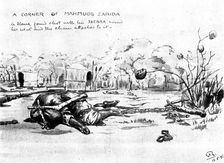 The Soudan Advance: a corner of Mahmud's Zareba, 1898. Creator: Unknown