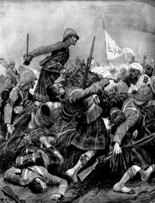The Soudan Advance: the Seaforth Highlanders forcing Mahmud's Zareba in the Battle of Atbara, 1898. Creator: Unknown