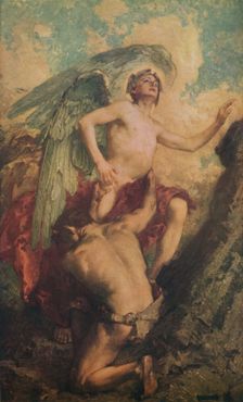 The Soul and Evil late 19th-early 20th century, (1914). Creator: James Clark