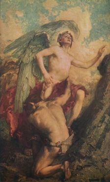 The Soul and Evil late 19th-early 20th century, (1914). Creator: James Clark