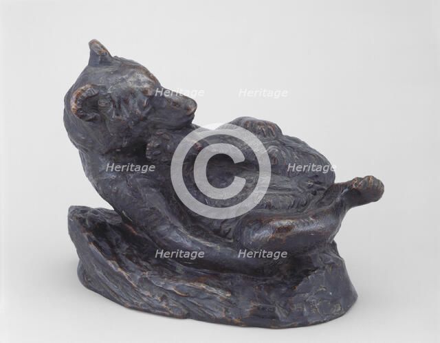 The Soul of Contentment (Black Bear), Modeled 1886, cast 1886/99. Creator: Edward Kemeys.