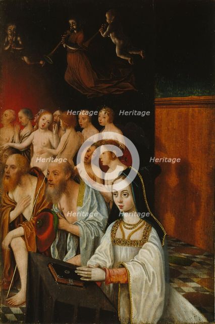 The Souls of the Just and Donor, c. 1520. Artist: Mostaert, Jan (1472/73-1555/56)