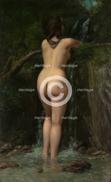 The Source, 1862. Creator: Gustave Courbet.