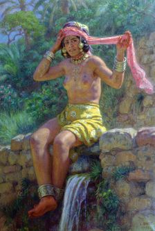 The Source 1926. Artist: Etienne Dinet