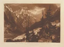 The Source of the Arvaron in the Valley of Chamouni, Savoy (Liber Studiorum, pa..., January 1, 1816. Creator: JMW Turner