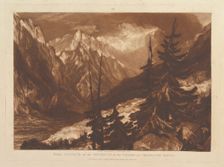 The Source of the Arvaron in the Valley of Chamouni, Savoy (Liber Studiorum, pa..., January 1, 1816. Creator: JMW Turner