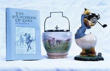 The Sourcebook of Golf, ornamental ware, Donald Duck figure, 1930-81