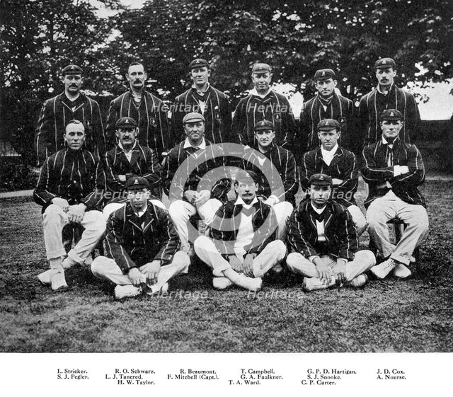 The South African cricket team of 1912. Artist: Unknown