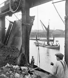 The South Bank, Lambeth, London, before 1933. Creator: George Davison Reid