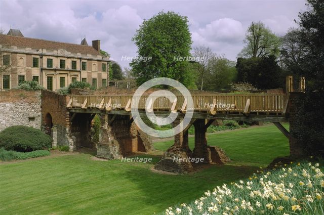 The south bridge, Eltham Palace, London, 1999. Artist: J Bailey
