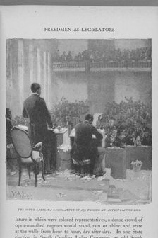 The South Carolina legislature of 1873 passing an appropriation bill, 1897. Creator: Unknown
