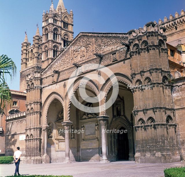 The south doorway of Palermo cathedral, 12th century. Artist: Walter Ophamil