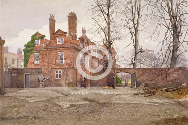 The south end of Fairfax House, High Street, Putney, London, c1887. Artist: John Crowther