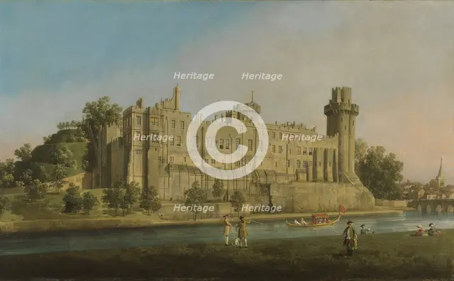 The South Façade of Warwick Castle, 1748. Creator: Canaletto.