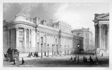 The south front of the Bank of England, City of London, c1830. Artist: Thomas Hosmer Shepherd