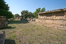 The south stoa at Olympia, Greece. Creator: Samuel Magal