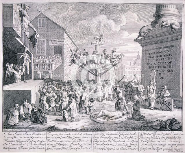The South Sea Bubble, 1721. Artist: William Hogarth