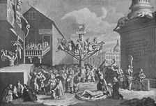 The South Sea Bubble, from a print by William Hogarth 1721, (1904). Artist: William Hogarth