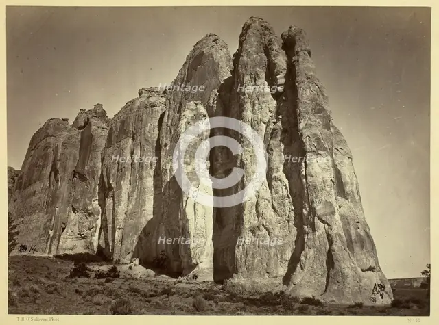 The South Side of Inscription Rock, 1873. Creator: Tim O'Sullivan.