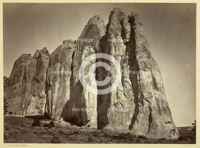 The South Side of Inscription Rock, 1873. Creator: Tim O'Sullivan.