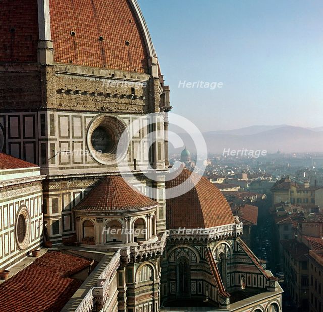 The south side of the Basilica di Santa Maria del Fiore in Florence, 15th century. Artist: Arnolfo di Cambio