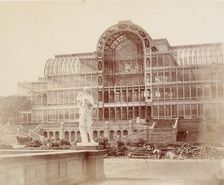 The South Transept, from the Second Terrace Crystal Palace, Sydenham, 1852-1854. Creator: Philip Henry Delamotte