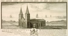 The South View of Reculver-Abbey in the County of Kent 1735. Artists: Samuel Buck, Nathaniel Buck