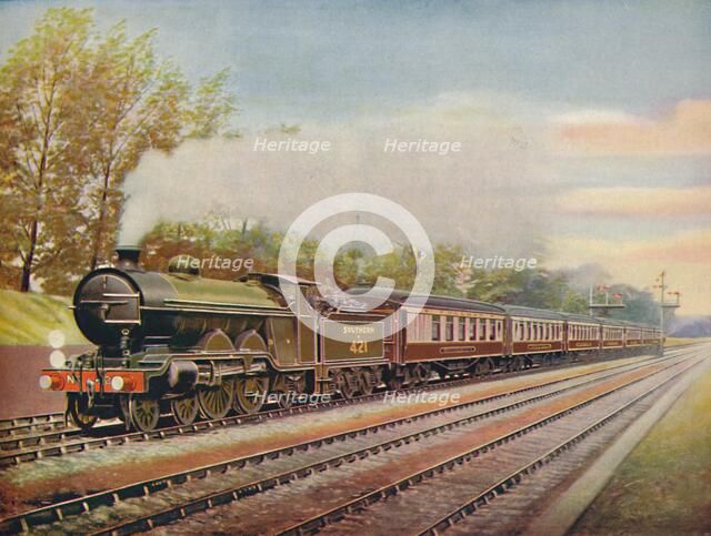 'The Southern Belle Express, Southern Railway', 1926. Artist: Unknown.