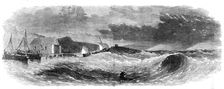 The Southwold Life-boat making for the rescue of a ship's crew on the outer shoal, 1862. Creator: Unknown