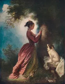 The Souvenir (Le chiffre d'amour) c1775-80, (1911). Artist: Jean-Honore Fragonard
