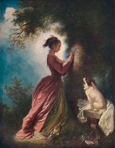 The Souvenir (Le chiffre d'amour) c1775-80, (1911). Artist: Jean-Honore Fragonard