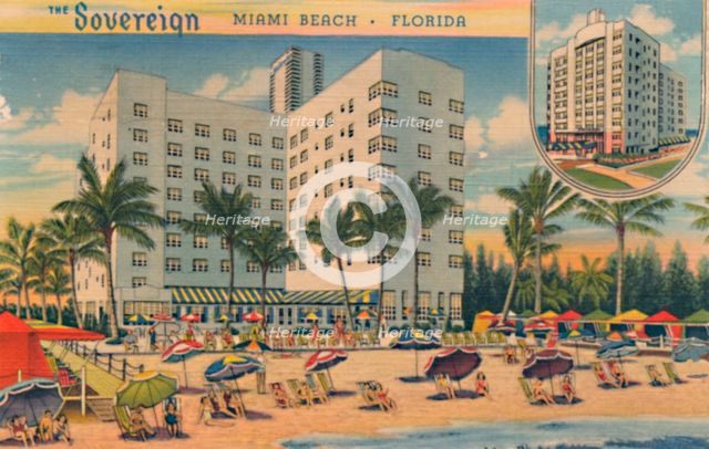 'The Sovereign. Miami Beach, Florida', c1940s. Artist: Unknown.