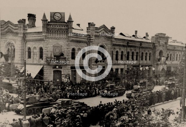 The Soviet Red Army in Kishinev, 1940, 1940.