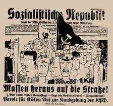 The Sozialistische Republik, April 30, 1925, 1925. Creator: Seiwert, Franz Wilhelm (1894-1933)