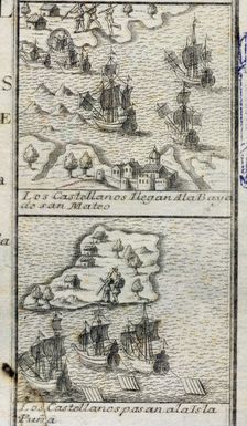 The Spaniards arrive in the bay of Saint Matthew and The Spaniards go to the Puna island Co…