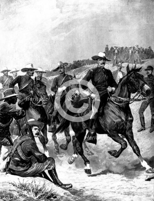 The Spanish-American Crisis: types of the United States Army in campaigning uniform, 1898. Creator: Unknown.