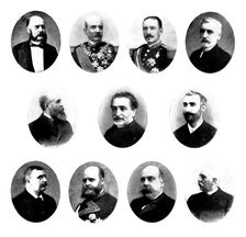 The Spanish-American Crisis: the leaders of Spanish opinion to-day, 1898. Creator: Fernando Debas