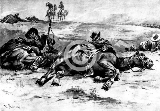 The Spanish-American War: 10th Dragoons, Coloured Regiment, United States Regular Army..., 1898. Creator: Unknown.