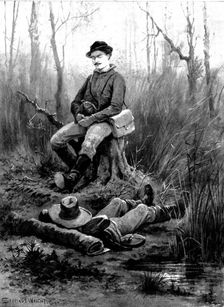 The Spanish-American War: our special artist in Cuba - a halt in the Cuban Wilderness, 1898. Creator: Unknown
