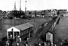 The Spanish-American War: drawbridge across the harbour, Willemstad, 1898. Creator: Unknown