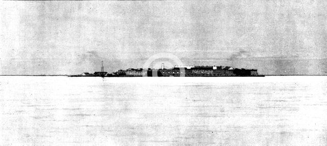The Spanish-American War: Fort Jefferson, Tortugas, lately connected with Key West by cable, 1898. Creator: Unknown.
