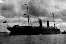 The Spanish-American War Preparations: the American liner "St. Paul"..., 1898. Creator: Stephen Cribb