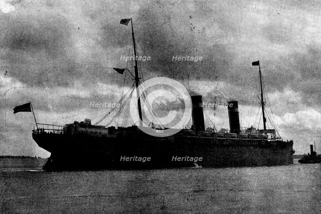 The Spanish-American War Preparations: the American liner "St. Paul"..., 1898. Creator: Stephen Cribb.